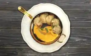 Щучьи котлетки с морковным пюре