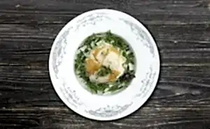 Картофельный салат с копченым сомом
